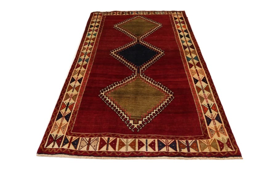 Handgeknüpfter Shiraz Perserteppich 229 × 130 cm