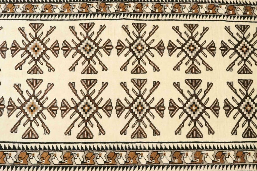 Handgeknüpfter Shiraz Perserteppich, 199 × 100 cm, Wolle