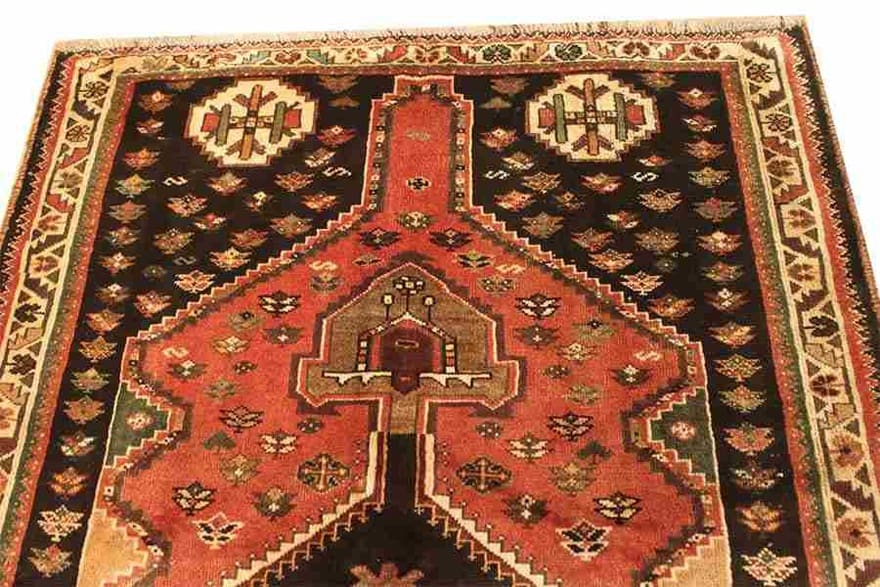 Shiraz Perserteppich aus Iran, 161 × 116 cm