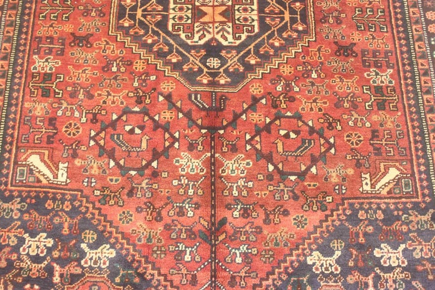 Handgeknüpfter Shiraz Perserteppich, 270 × 140 cm, Wolle