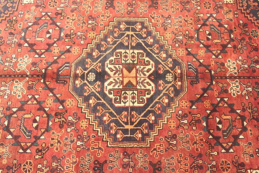 Handgeknüpfter Shiraz Perserteppich, 270 × 140 cm, Wolle
