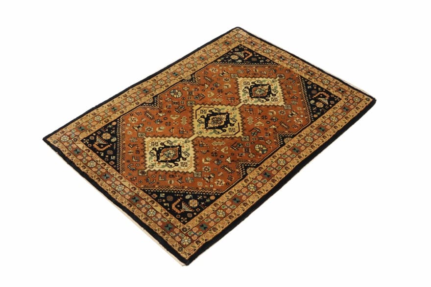 Shiraz Perserteppich aus Iran, 137 × 97 cm