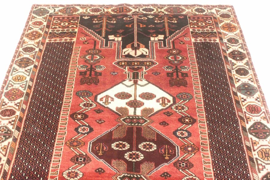 Handgeknüpfter Shiraz Perserteppich, 297 × 156 cm, Wolle