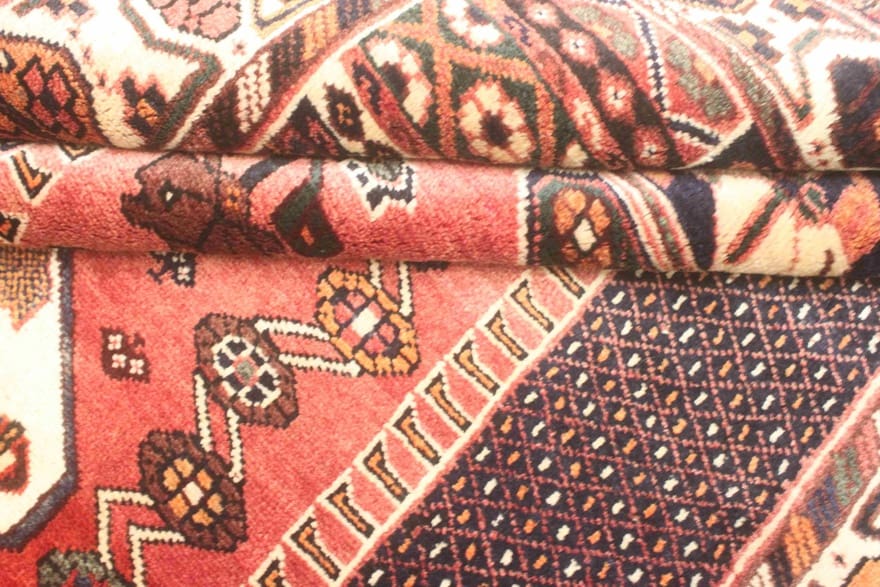 Handgeknüpfter Shiraz Perserteppich, 297 × 156 cm, Wolle