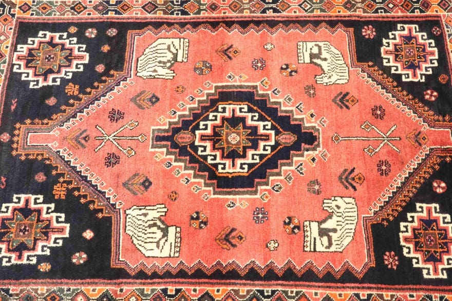 Shiraz Perserteppich aus Iran, 167 × 120 cm