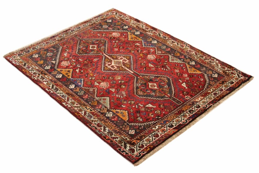 Shiraz Perserteppich aus Iran, 154 × 119 cm