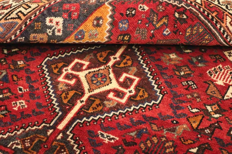 Shiraz Perserteppich aus Iran, 154 × 119 cm