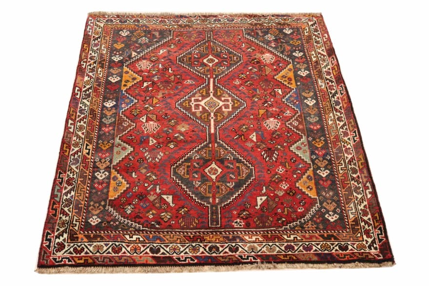 Shiraz Perserteppich aus Iran, 154 × 119 cm
