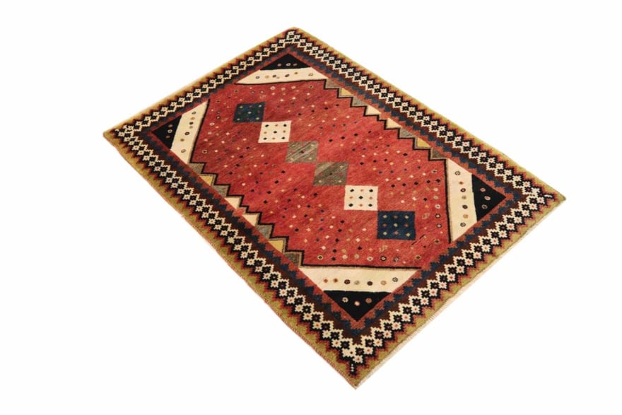 Handgeknüpfter Shiraz Perserteppich, 146 × 106 cm, Wolle