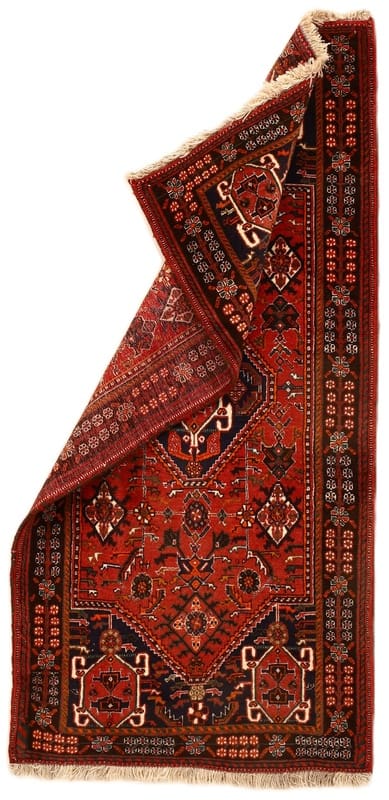 Qashqai Perserteppich 166 × 80 cm aus Wolle, handgeknüpft