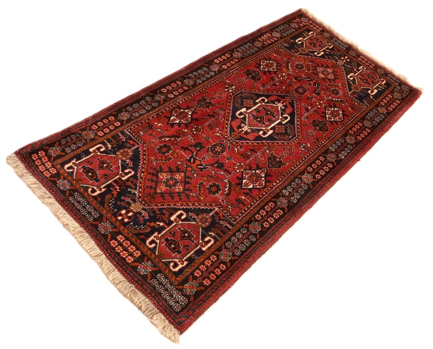 Qashqai Perserteppich 166 × 80 cm aus Wolle, handgeknüpft
