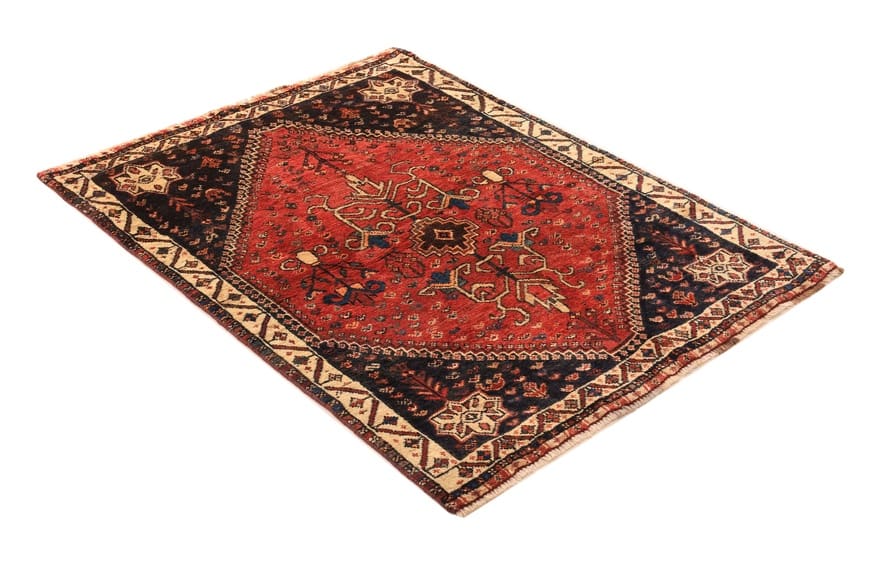 Handgeknüpfter Qashqai Perserteppich, 150 × 118 cm