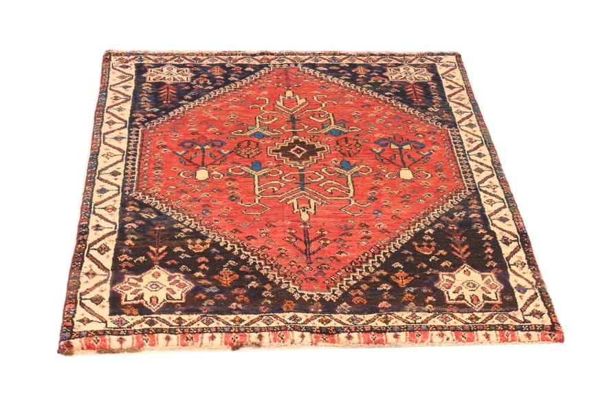 Handgeknüpfter Qashqai Perserteppich, 150 × 118 cm