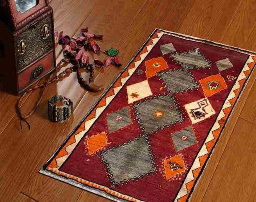 Qashqai Perserteppich aus Iran, 167 × 110 cm
