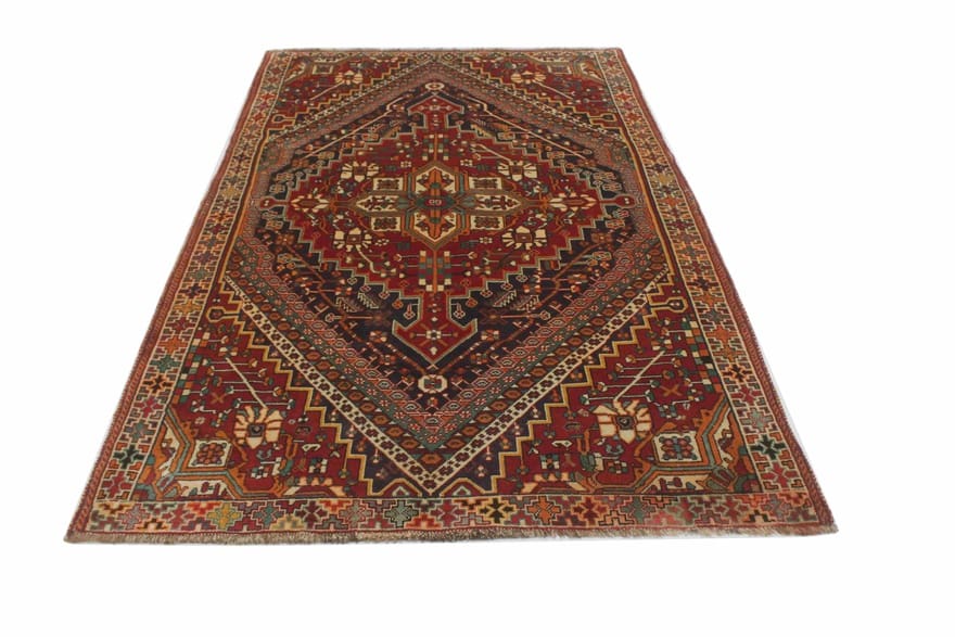Handgeknüpfter Qashqai Perserteppich, 257 × 155 cm, Wolle