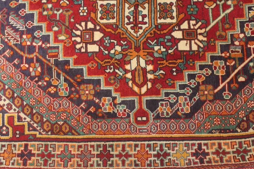 Handgeknüpfter Qashqai Perserteppich, 257 × 155 cm, Wolle