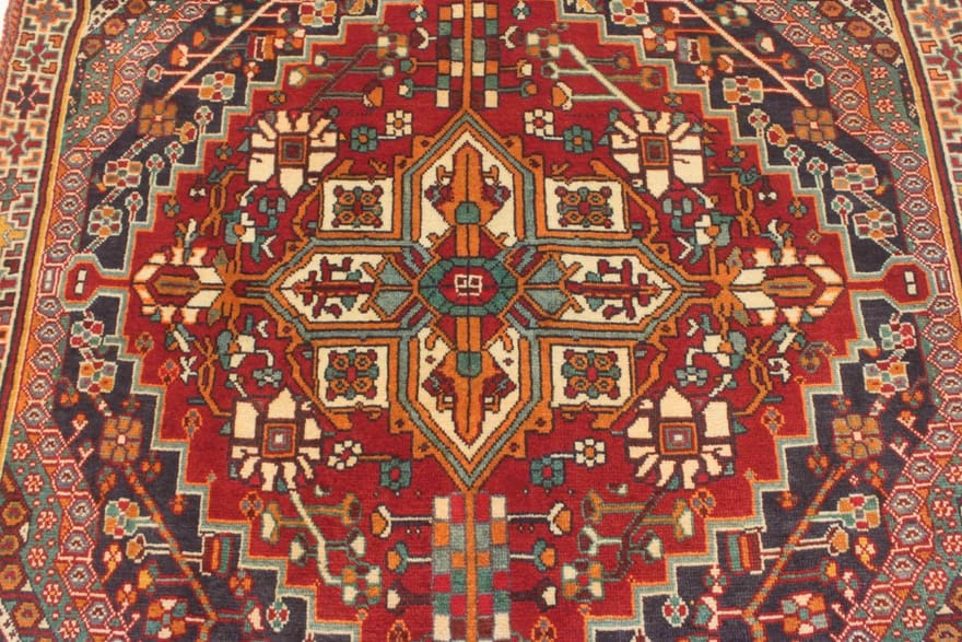 Handgeknüpfter Qashqai Perserteppich, 257 × 155 cm, Wolle
