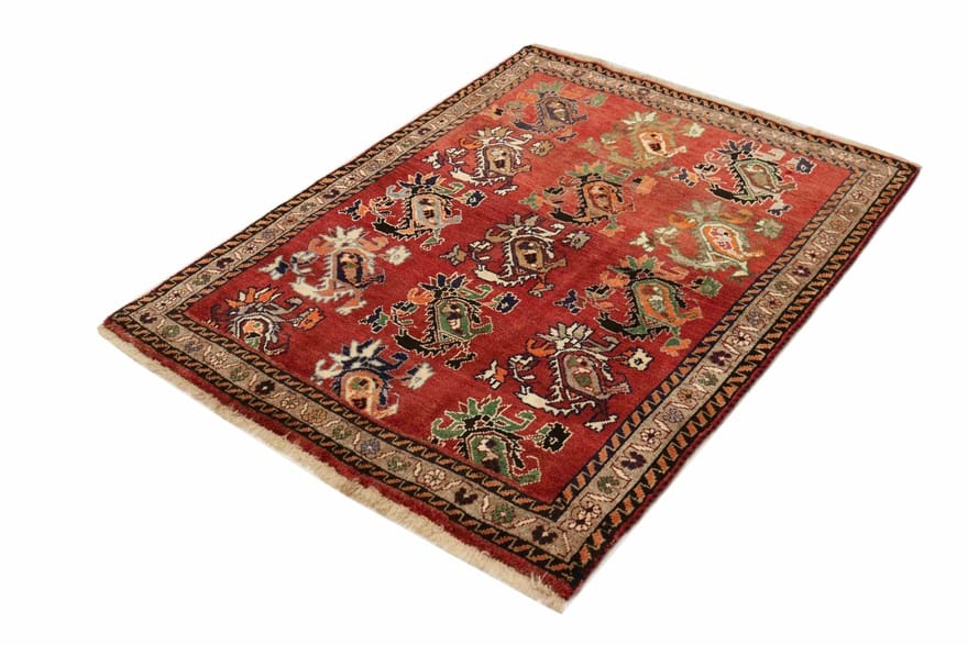 Qashqai Perserteppich 151 × 114 cm aus Wolle, handgeknüpft