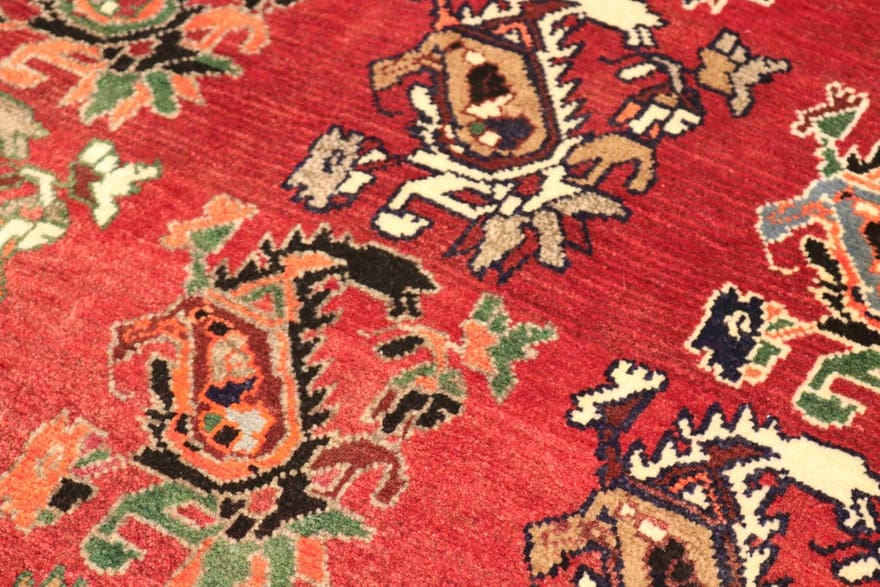 Qashqai Perserteppich 151 × 114 cm aus Wolle, handgeknüpft