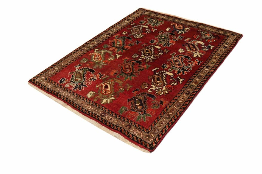 Qashqai Perserteppich 151 × 114 cm aus Wolle, handgeknüpft