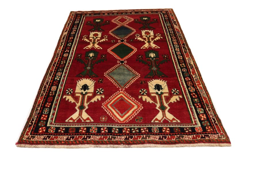 Handgeknüpfter Qashqai Perserteppich 218 × 142 cm
