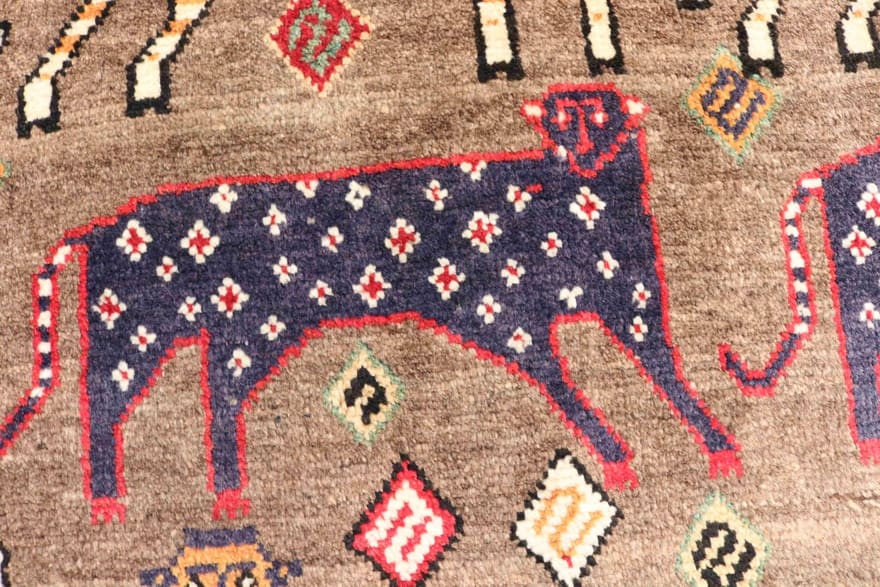 Qashqai Perserteppich aus Iran, 270 × 142 cm