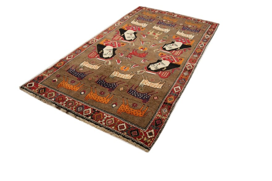 Qashqai Perserteppich aus Iran, 270 × 142 cm