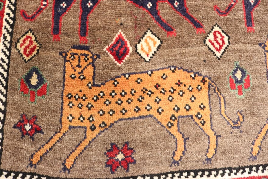 Qashqai Perserteppich aus Iran, 270 × 142 cm