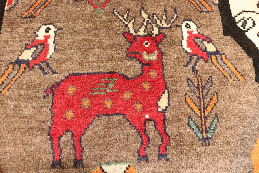 Qashqai Perserteppich aus Iran, 270 × 142 cm
