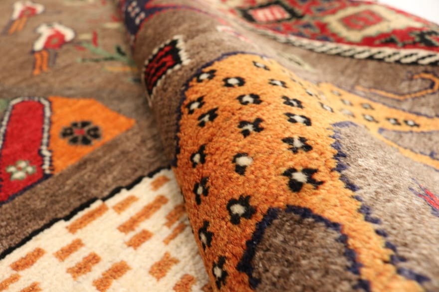 Qashqai Perserteppich aus Iran, 270 × 142 cm