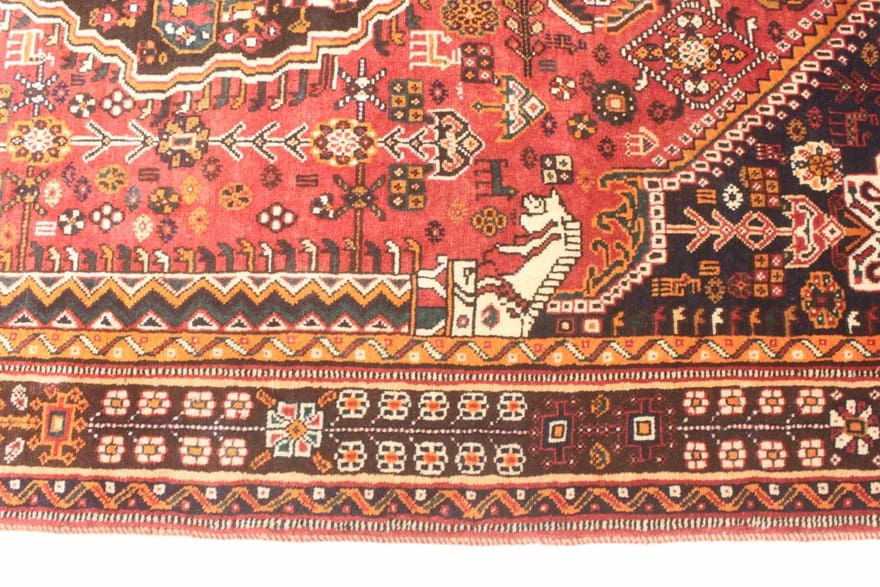 Handgeknüpfter Qashqai Perserteppich, 265 × 158 cm