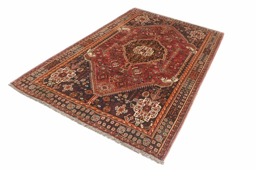 Handgeknüpfter Qashqai Perserteppich, 265 × 158 cm