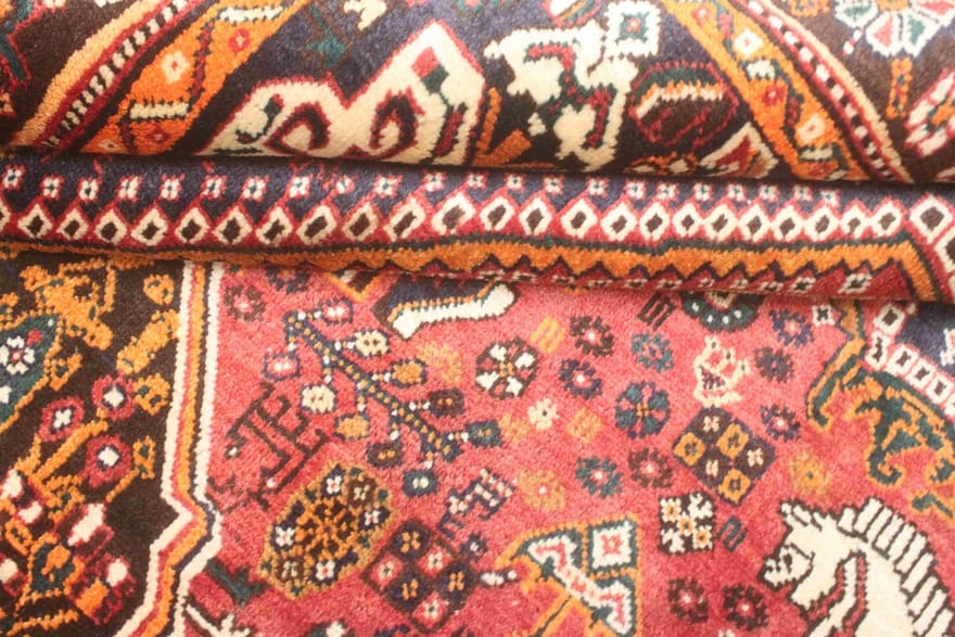 Handgeknüpfter Qashqai Perserteppich, 265 × 158 cm