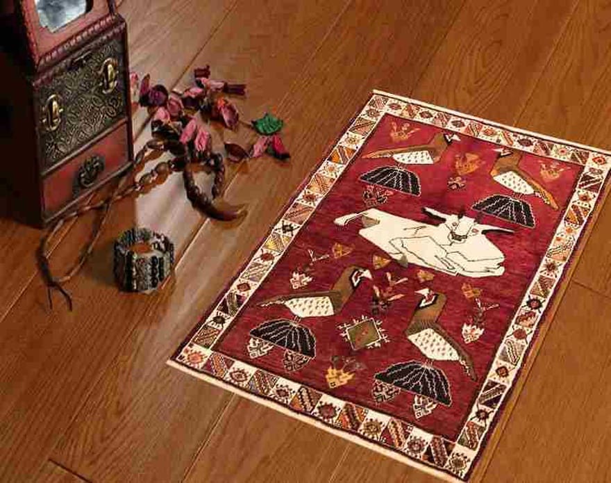 Qashqai Perserteppich aus Iran, 164 × 124 cm