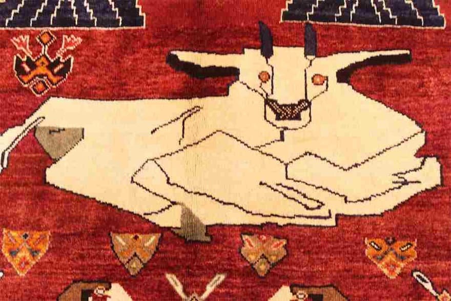 Qashqai Perserteppich aus Iran, 164 × 124 cm