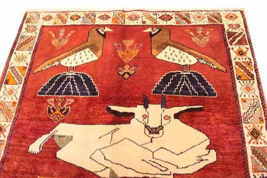 Qashqai Perserteppich aus Iran, 164 × 124 cm