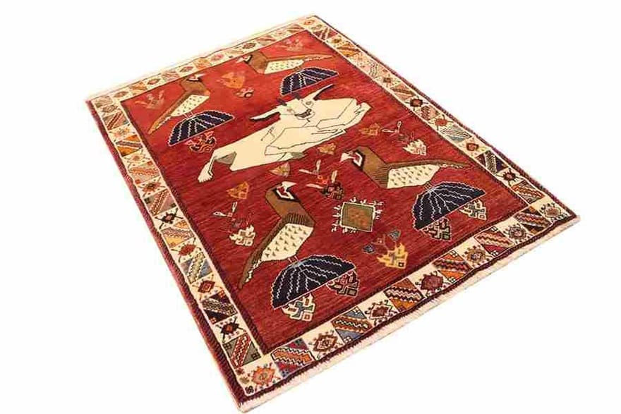 Qashqai Perserteppich aus Iran, 164 × 124 cm