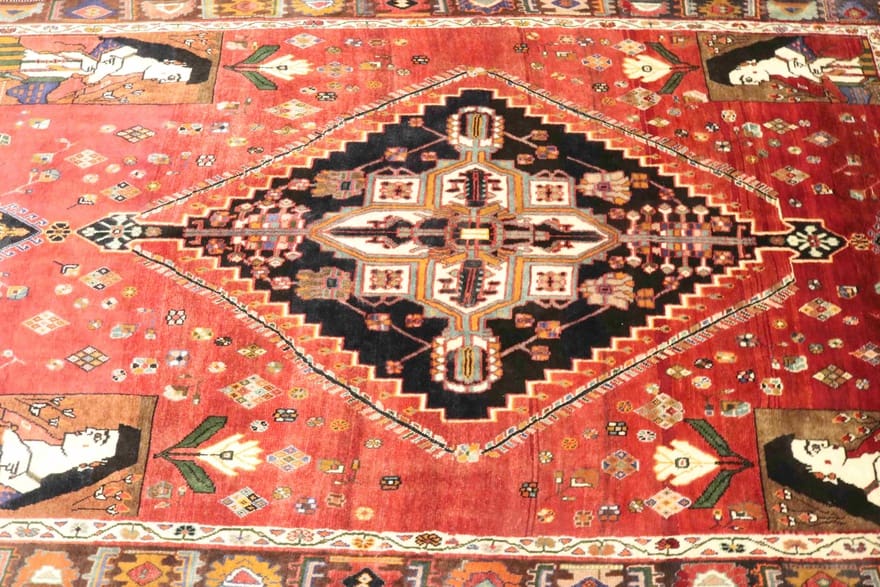 Handgeknüpfter Qashqai Perserteppich, 270 × 163 cm