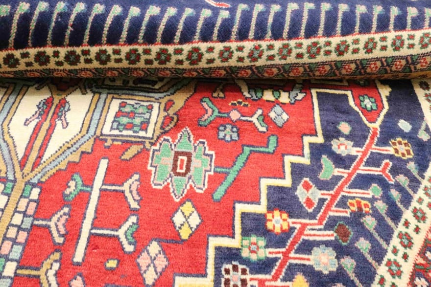 Handgeknüpfter Qashqai Perserteppich 242 × 150 cm