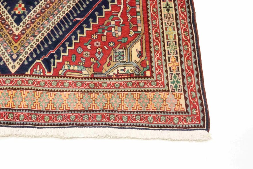 Handgeknüpfter Qashqai Perserteppich 242 × 150 cm