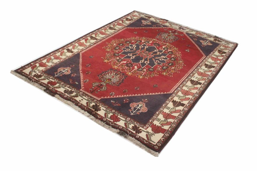 Qashqai Perserteppich aus Iran, 215 × 157 cm