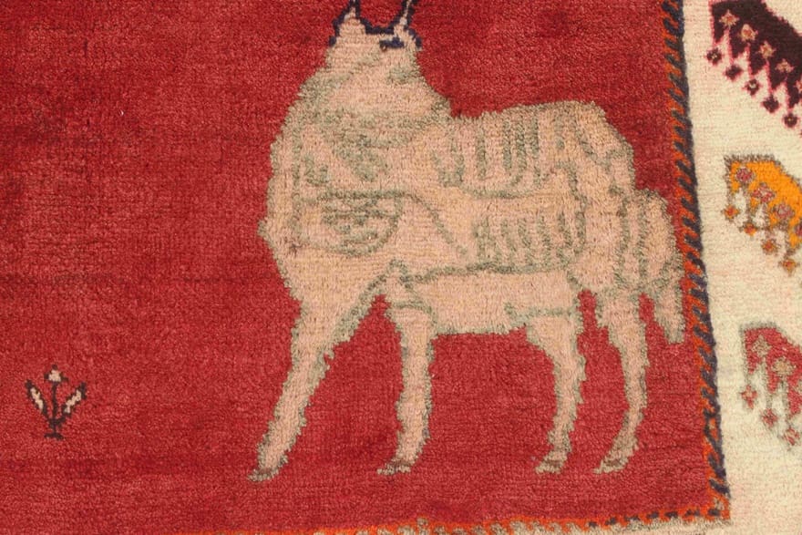 Qashqai Perserteppich aus Iran, 185 × 112 cm
