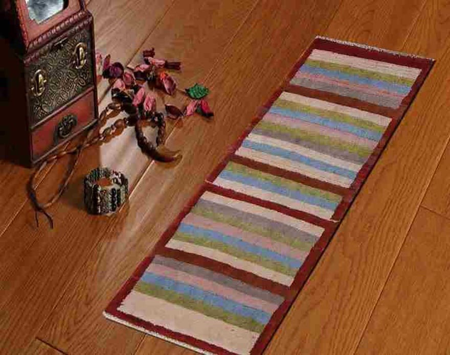 Handgeknüpfter Qashqai Perserteppich 135 × 62 cm