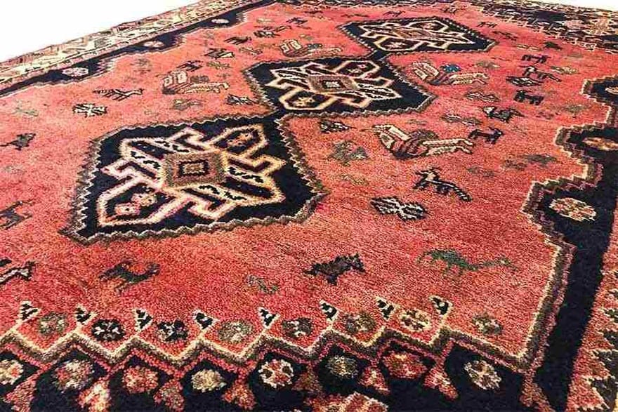 Qashqai Perserteppich 151 × 114 cm aus Wolle, handgeknüpft