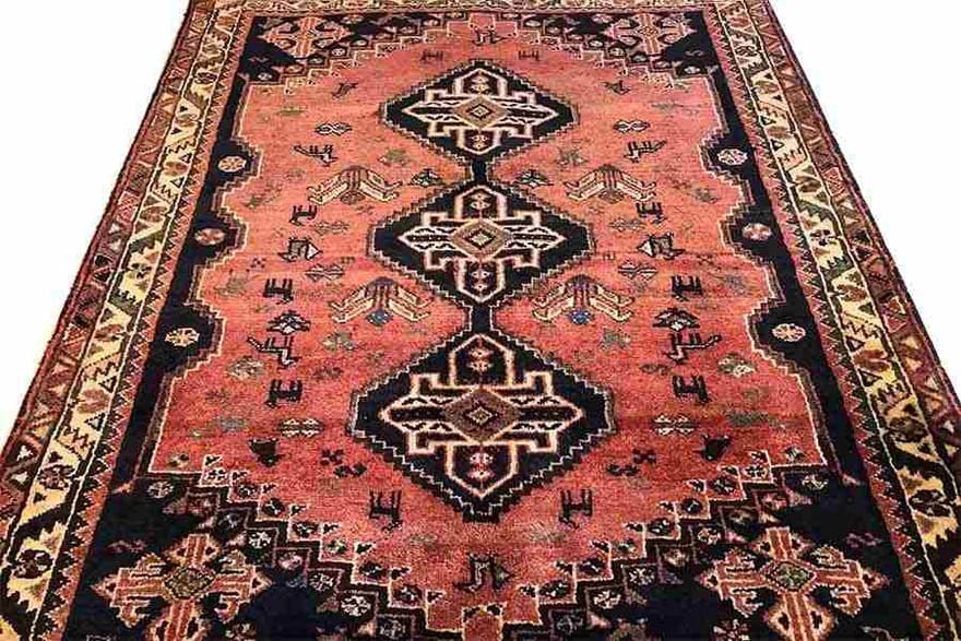 Qashqai Perserteppich 151 × 114 cm aus Wolle, handgeknüpft