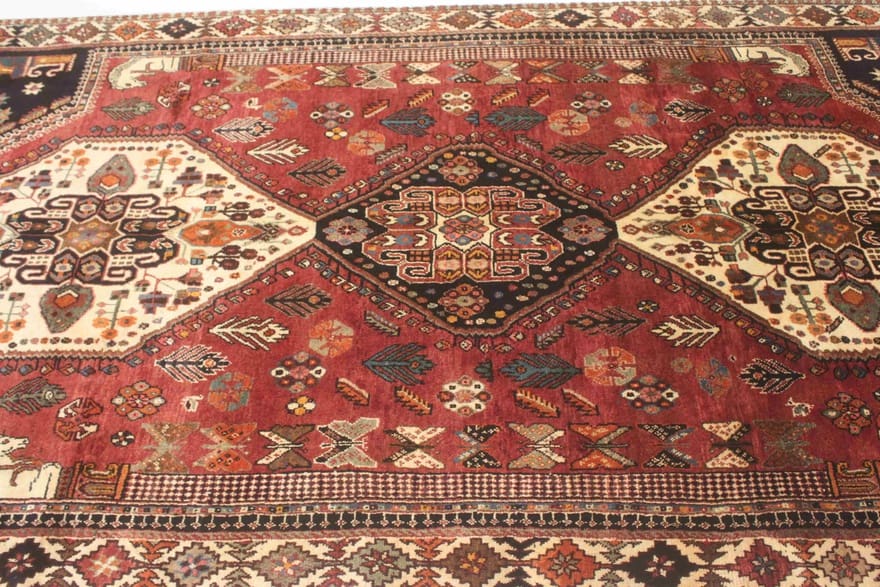 Handgeknüpfter Qashqai Perserteppich 320 × 171 cm
