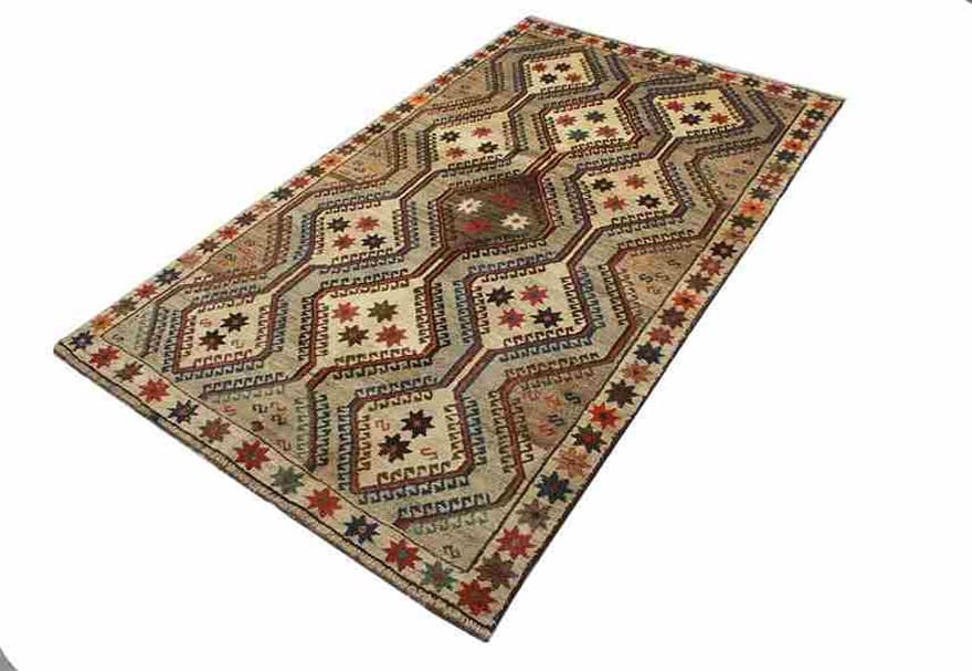 Qashqai Perserteppich aus Iran, 228 × 134 cm
