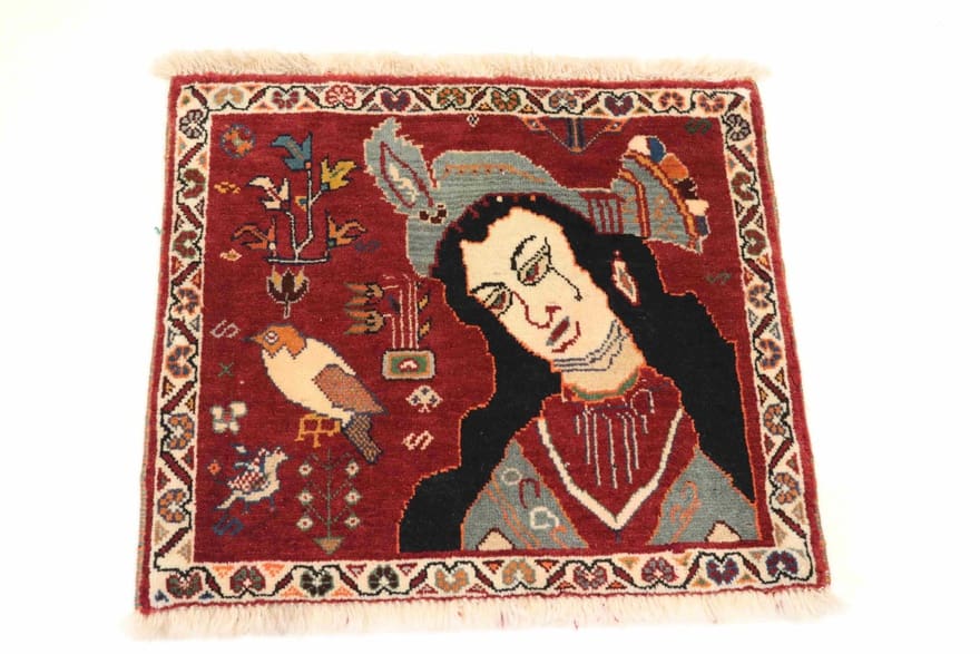 Qashqai Perserteppich aus Iran, 67 × 63 cm