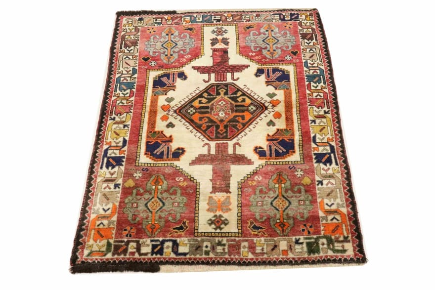 Qashqai Perserteppich 170 × 112 cm aus Wolle, handgeknüpft