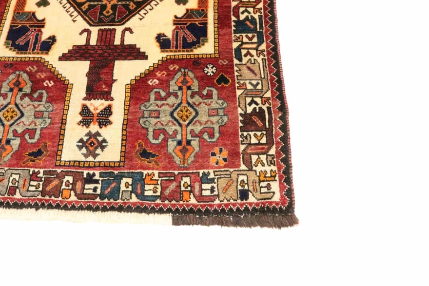 Qashqai Perserteppich 170 × 112 cm aus Wolle, handgeknüpft